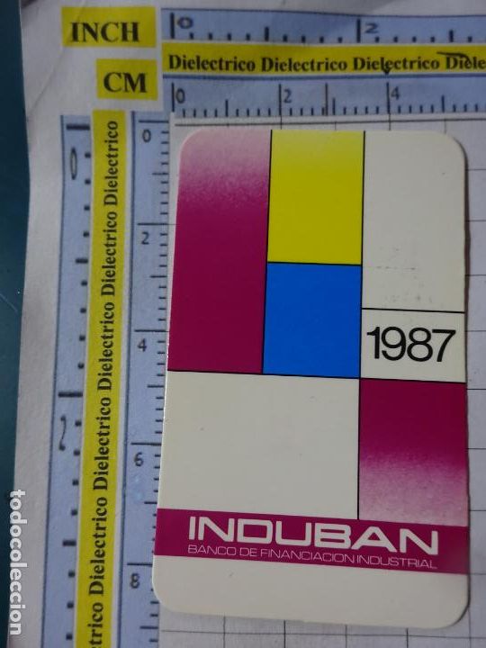 Postales: CALENDARIO DE BOLSILLO DE CAJAS DE AHORRO BANCOS. A&Ntilde;O 1987 INDUBAN BANCO FINANCIACI&Oacute;N INDUSTRIAL