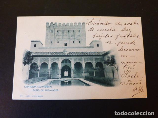 Postales: GRANADA ALHAMBRA PATIO DE ARRAYANES HAUSER Y MENET - Foto 1