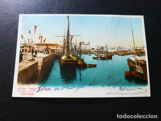 Cartoline: CADIZ EL PUERTO REVERSO SIN DIVIDIR
