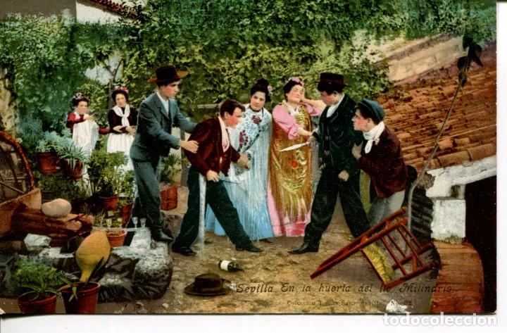 Postales: SEVILLA- EN LA HUERTA DE MILINDRIS - Foto 1