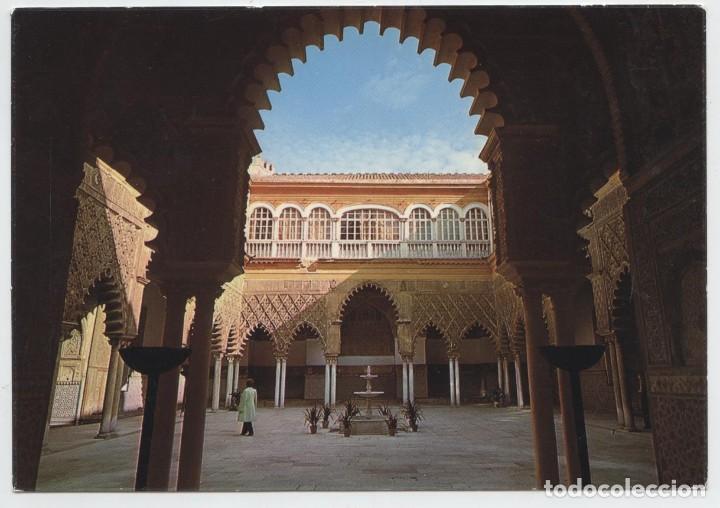 Postales: N&ordm; 3-SEVILLA. Reales Alc&aacute;zares. Patio de las Doncellas. Circulada en 1978. ED. POSTALES SAN-PI