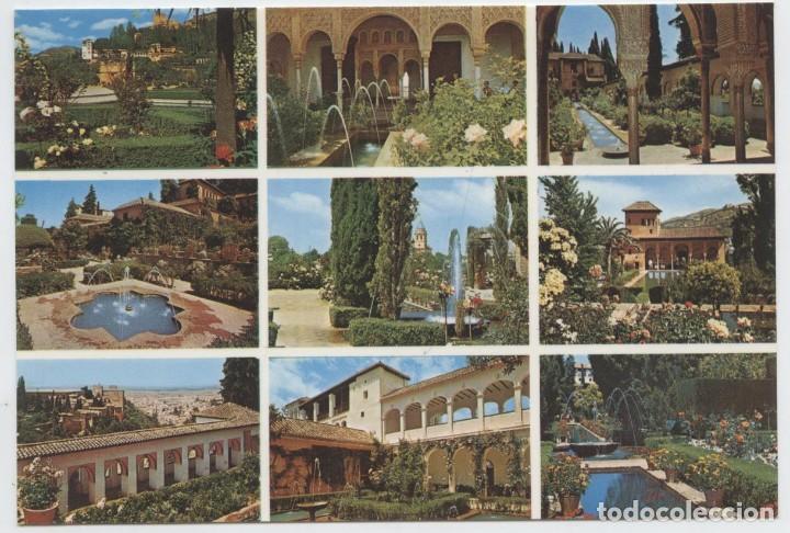 Postales: SERIE 45-N&ordm; 807-GRANADA. Vistas del Generalife. Escrita en 1975. ED. KOLOR ZERKOWITZ