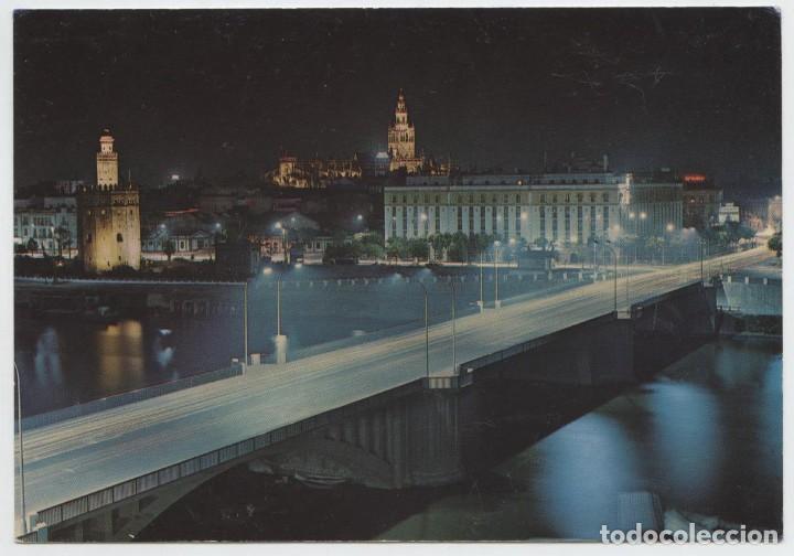 Postales: N&ordm; 84-SEVILLA. Puente de San Telmo y vista parcial. ED. GARC&Iacute;A GARRABELLA