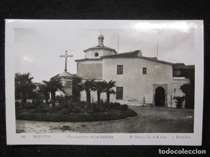 Postales: HUELVA-MONASTERIO DE LA RABIDA-ROISIN FOTOGRAFICA-POSTAL ANTIGUA-(86.424)