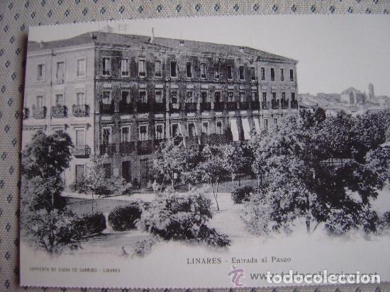 Postales: POSTAL , Linares entrada paseo 1936