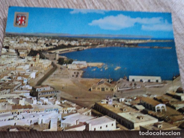 Postales: 21 ALMERIA VISTA PARCIAL Y PUERTO, ED. DOMINGUEZ