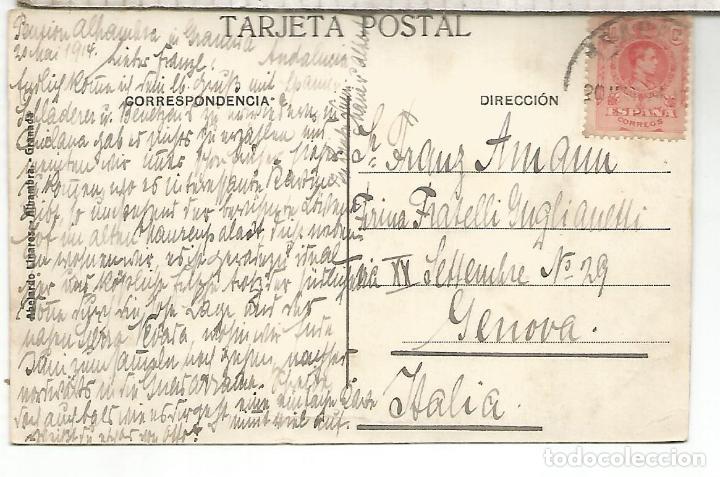 Postales: GRANADA ALHAMBRA ESCRITA - Foto 2