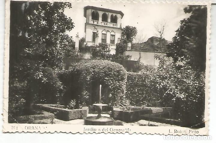 Postales: GRANADA GENERALIFE ESCRITA - Foto 1