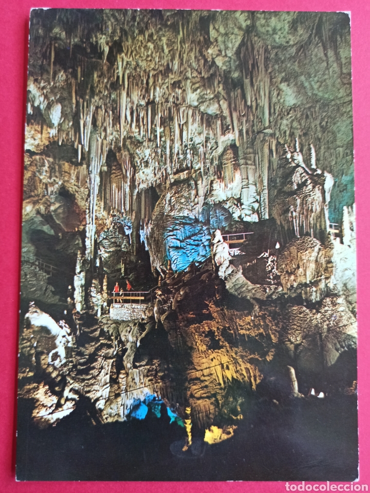Postales: Cueva de Nerja, Sala del cataclismo, Malaga.
