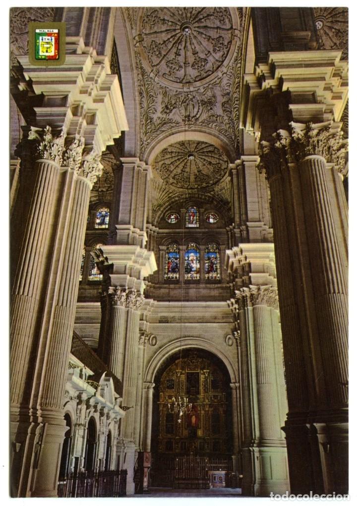 Postales: N&ordm; 75-M&Aacute;LAGA. Costa del Sol. Catedral. Interior. Sin circular. ED. DOM&Iacute;NGUEZ