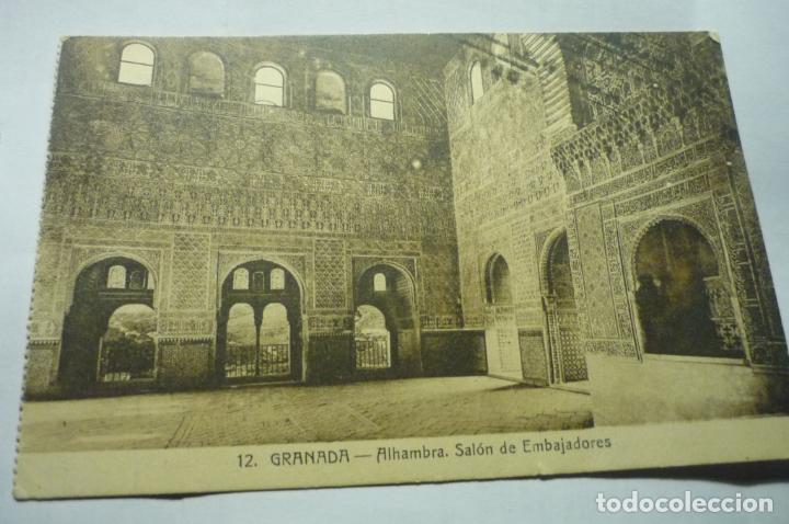 Postales: postal granada-alhambra salon embajadores circulada cm