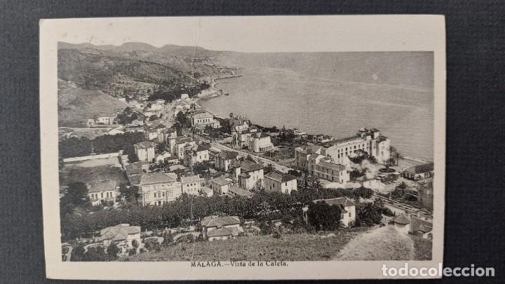 Cartoline: TARJETA POSTAL 1933 MALAGA CALETA PARIS SELLO ALFONSO XIII 25C