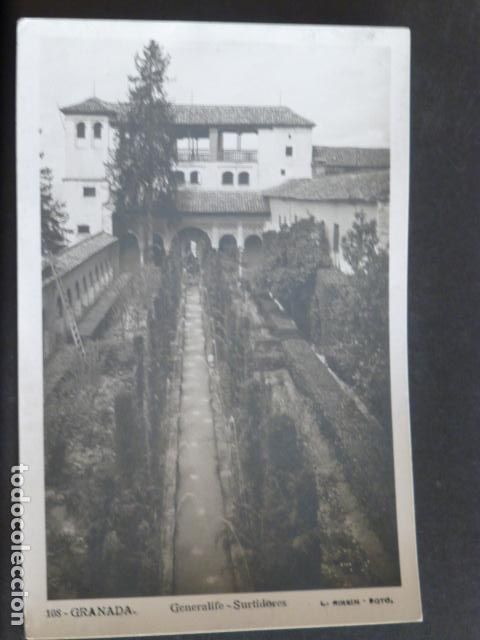 Postales: GRANADA GENERALIFE SURTIDORES - Foto 1