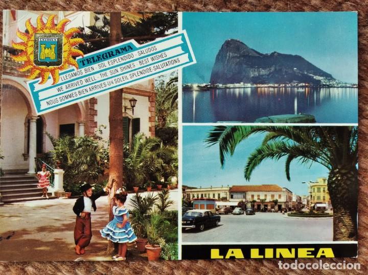 Postales: TELEGRAMA DESDE LA LINEA -CADIZ