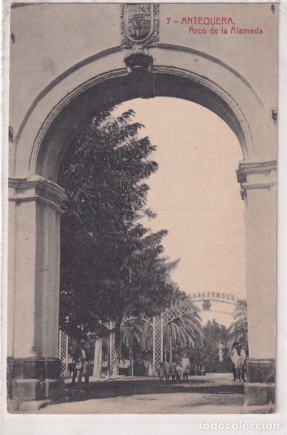 Postales: 7 Antequera. Arco de la Alameda. Thomas 7354. Edici&oacute;n Siglo XX. Escrita. Sin circular