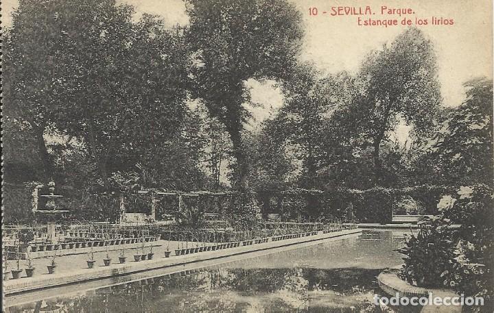 sevilla. parque. estanque de los lirios. fototi - Comprar Tarjetas Postales  Antiguas de Andalucía en todocoleccion - 314171138