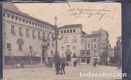 Postais: POSTAL JAEN PALACIO EPISCOPAL Y CALLE MAESTRA