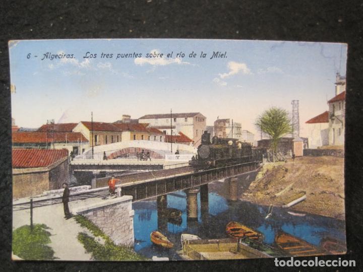 Postcards: ALGECIRAS-LOS TRES PUENTES-FERROCARRIL-COLECCION MANUEL BARREIRO-POSTAL ANTIGUA-(89.842)