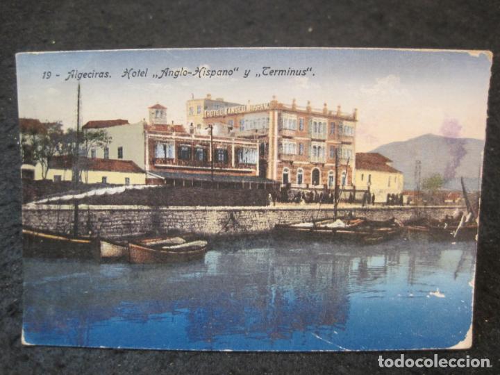 Postcards: ALGECIRAS-HOTEL ANGLO HISPANO TERMINUS-COLECCION MANUEL BARREIRO-POSTAL ANTIGUA-(89.855)