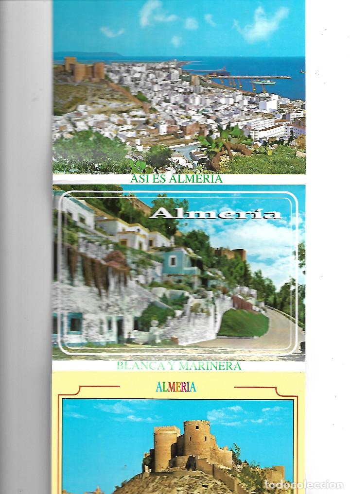 Postales: ANTIGUA PAREJA DE TIRA DE 10 POSTALES DE ALMERIA