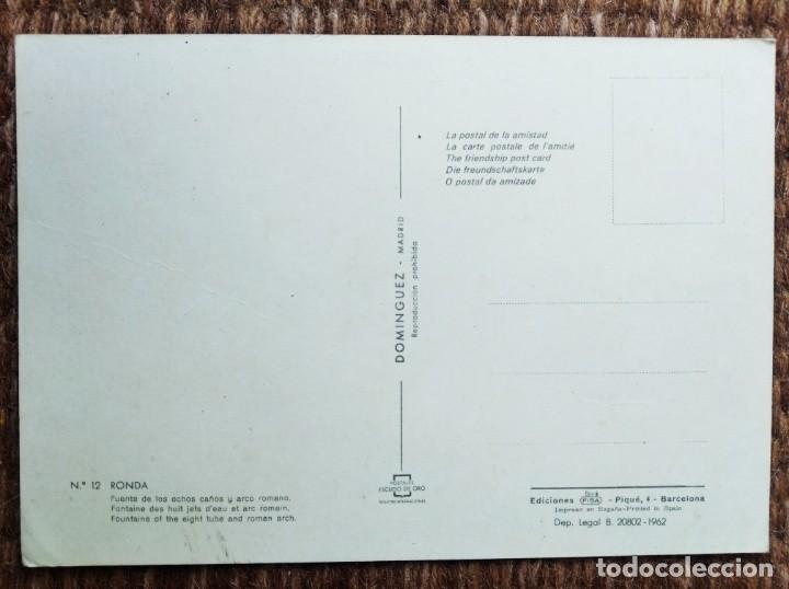 Postales: RONDA - MALAGA - ED.: DOMINGUEZ - Foto 2