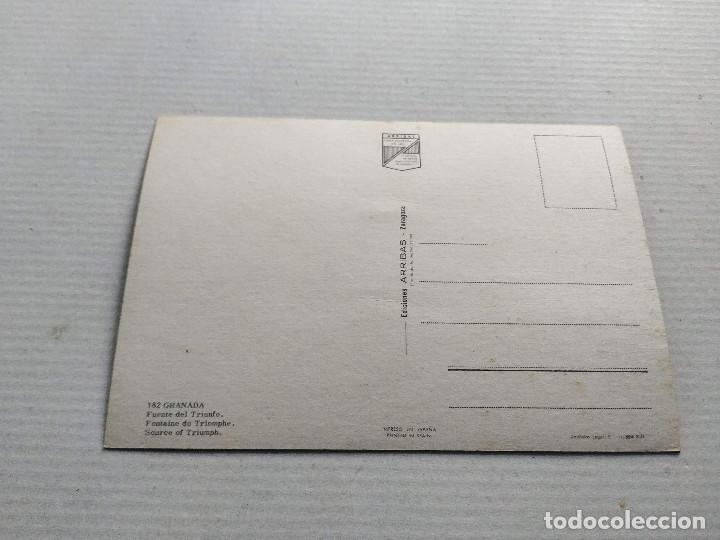 Postales: GRANADA - POSTAL GRANADA - FUENTE DEL TRIUNFO - Foto 2