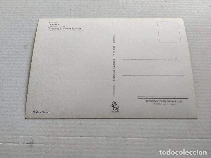 Postales: GRANADA - POSTAL GRANADA - FUENTE DEL TRIUNFO - Foto 2