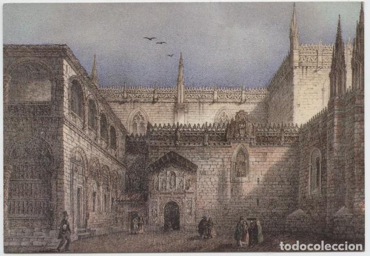 Postales: N&ordm; 310-GRANADA. Capilla Real. Dibujo del siglo XIX. Sin circular. ED. DOM&Iacute;NGUEZ