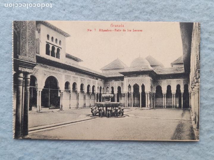 Postales: Granada. Alhambra. Patio de los Leones. - Foto 1