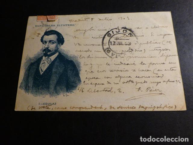 Postkarten: EGUILAZ ESCRITOR ESPA&Ntilde;OL ILUSTRE POSTAL 1903