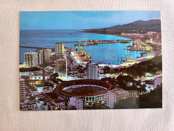 Postales: 41 ED. INTER. ANOCHECER EN EL PUERTO MALAGA. COSTA DEL SOL. 1969 SIN CIRCULAR