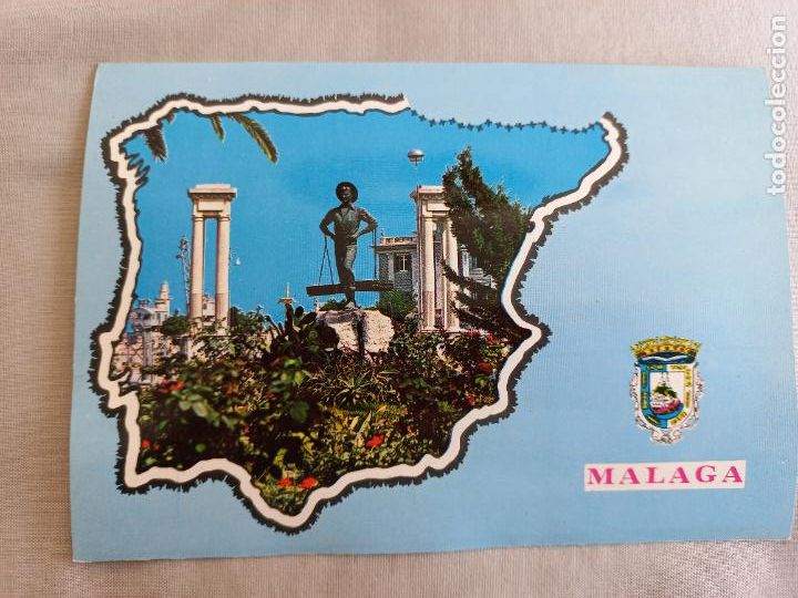 Postales: MALAGA EL CENACHERO TYPICAL FISH VENDOR COSTA DEL SOL ESPA&Ntilde;A 1969 43 ED. INTER POSTAL SIN CIRCULAR