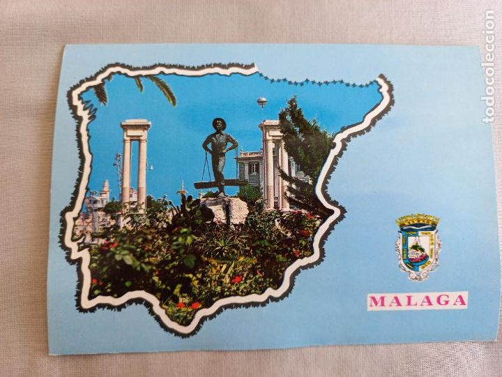 Postales: MALAGA EL CENACHERO TYPICAL FISH VENDOR COSTA DEL SOL ESPA&Ntilde;A 1969 43 ED. INTER POSTAL SIN CIRCULAR
