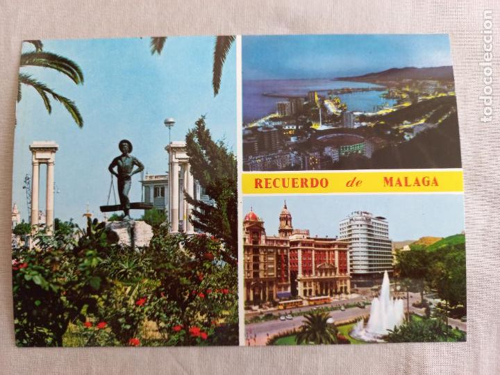 Postales: EL CENACHERO, PUERTO PLAZA QUEIPO DE LLANO MALAGA COSTA DEL SOL 1969 51 ED INTER POSTAL SIN CIRCULAR