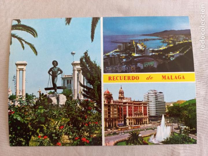 Postales: EL CENACHERO, PUERTO PLAZA QUEIPO DE LLANO MALAGA COSTA DEL SOL 1969 51 ED INTER POSTAL SIN CIRCULAR