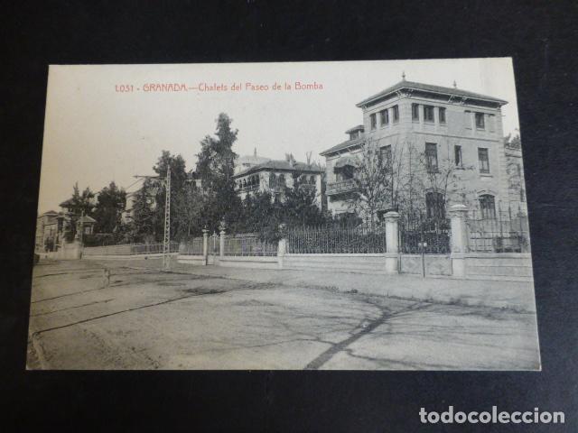 Postales: GRANADA CHALETS DEL PASEO DE LA BOMBA - Foto 1