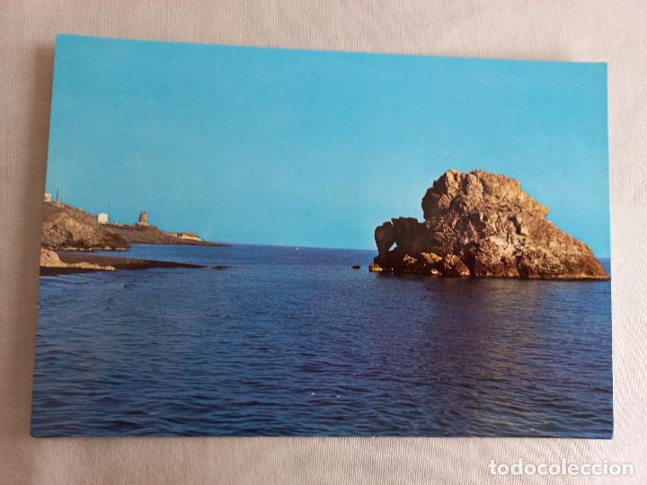 Postales: N&ordm; 34 PE&Ntilde;ON DEL CUERVO. PLAYA. 1969. MALAGA COSTA DEL SOL. INTER EDICIONES. POSTAL SIN CIRCULAR