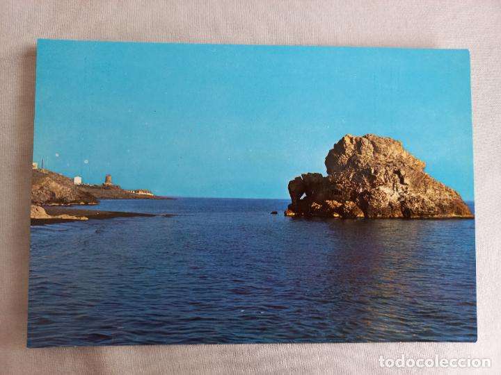 Postales: N&ordm; 34 PE&Ntilde;ON DEL CUERVO. PLAYA. 1969. MALAGA COSTA DEL SOL. INTER EDICIONES. POSTAL SIN CIRCULAR