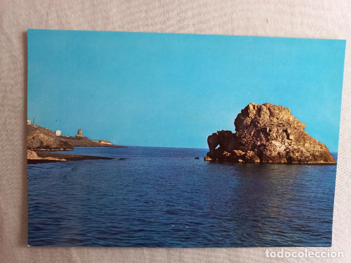 Postales: N&ordm; 34 PE&Ntilde;ON DEL CUERVO. PLAYA. 1969. MALAGA COSTA DEL SOL. INTER EDICIONES. POSTAL SIN CIRCULAR