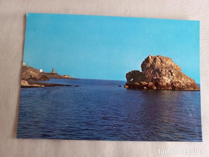 Postales: N&ordm; 34 PE&Ntilde;ON DEL CUERVO. PLAYA. 1969. MALAGA COSTA DEL SOL. INTER EDICIONES. POSTAL SIN CIRCULAR
