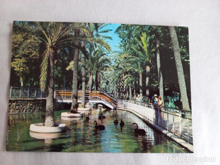 Postales: N&ordm; 102. PASEO DE ESPA&Ntilde;A. ESTANQUE MALAGA COSTA DEL SOL SAETA POSTAL SIN CIRCULAR
