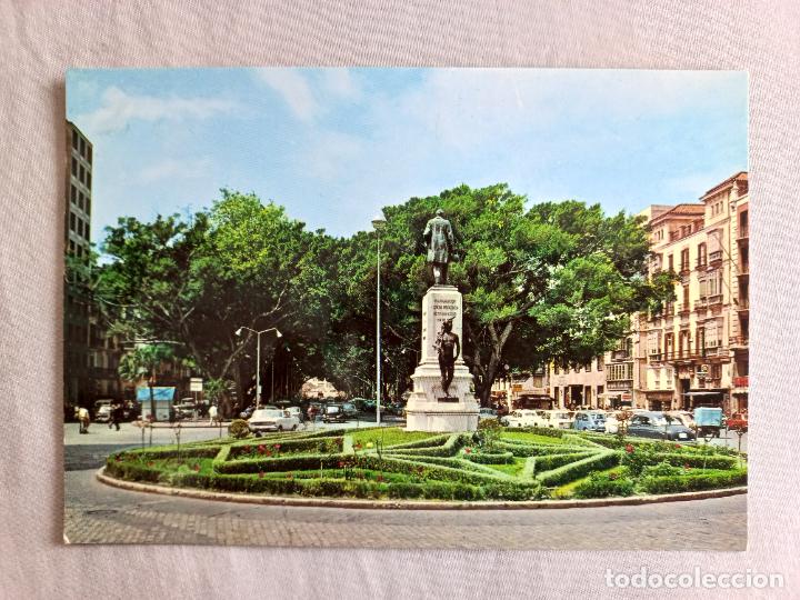 Postales: N&ordm; 2 ESTATUA LARIOS AVEN GENERALISIMO 1969. MALAGA COSTA DEL SOL EDITORIAL INTER POSTAL SIN CIRCULAR