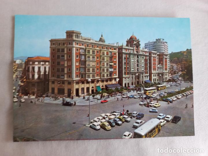 Postales: N&ordm; 28 PLAZA QUEIPO DE LLANO 1969. MALAGA COSTA DEL SOL EDITORIAL INTER POSTAL SIN CIRCULAR