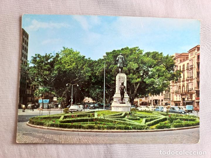 Postales: N&ordm;2 AVENIDA GENERALISIMO ESTATUA LARIO 1969 MALAGA COSTA DEL SOL EDITORIAL INTER POSTAL SIN CIRCULAR