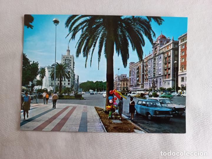 Postales: N&ordm; 32 PLAZA QUEIPO DE LLANO 1969 MALAGA COSTA DEL SOL EDITORIAL INTER POSTAL SIN CIRCULAR