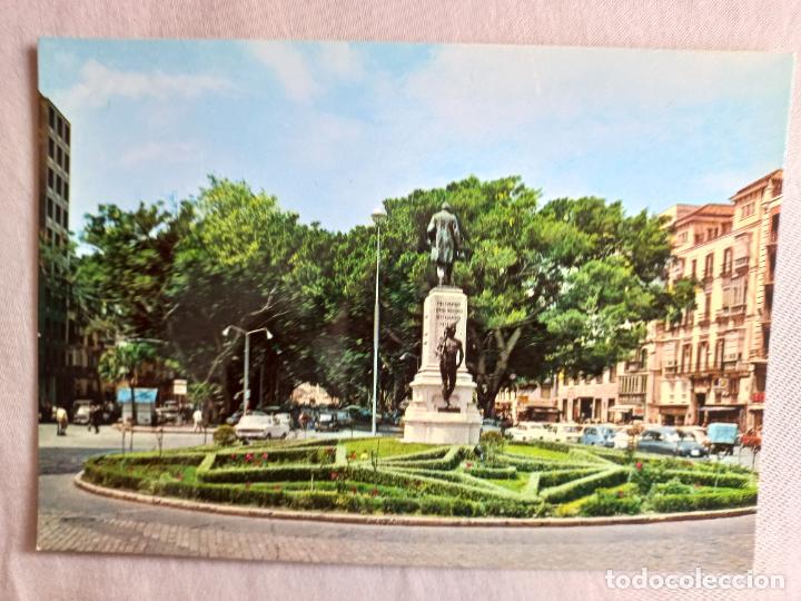 Postales: N&ordm; 2 ESTATUA MARQUES DE LARIOS 1969 MALAGA COSTA DEL SOL EDITORIAL INTER POSTAL SIN CIRCULAR