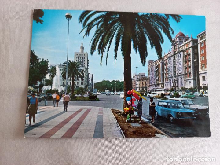 Postales: N&ordm; 32 PLAZA QUEIPO DE LLANO 1969 MALAGA COSTA DEL SOL EDITORIAL INTER POSTAL SIN CIRCULAR