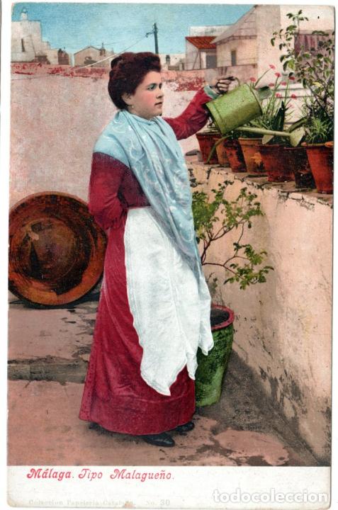 Postales: PRECIOSA POSTAL - MALAGA - TIPO MALAGUE&Ntilde;O - COLECCION PAPELERIA CATALANA N&Uacute;M.30 - PURGER 2405