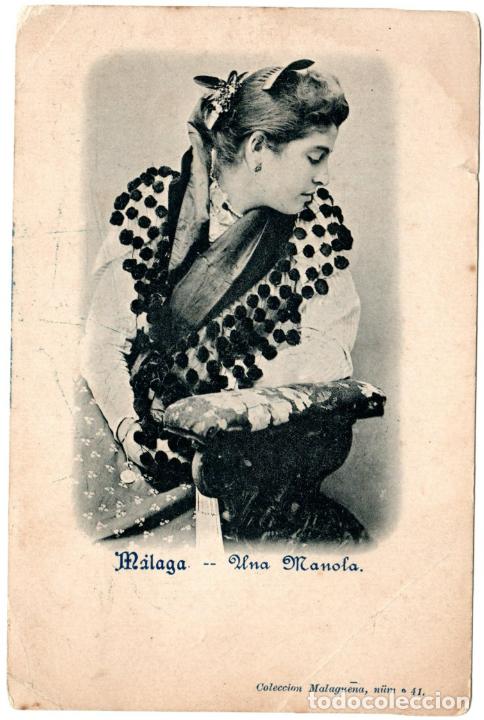 Postkarten: PRECIOSA POSTAL - MALAGA - UNA MANOLA - COLECCION MALAGUE&Ntilde;A N&Uacute;M.41