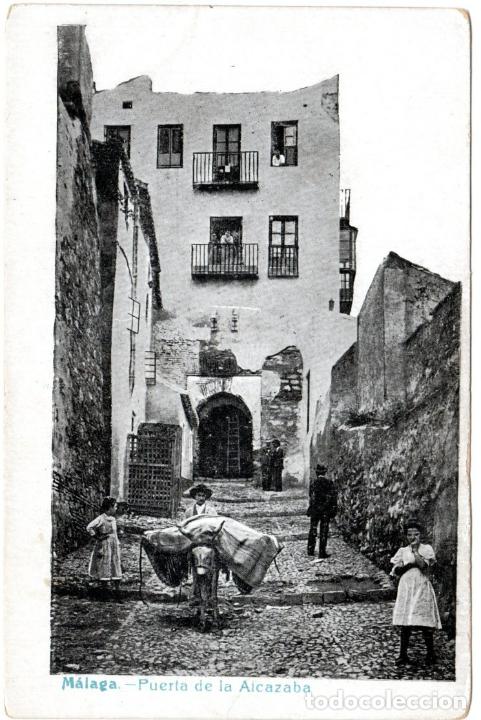 Postales: PRECIOSA POSTAL - MALAGA - PUERTA DE LA ALCAZABA